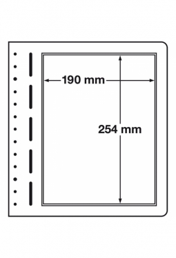 LEUCHTTURM LB Blankoblätter, 1er Einteilung, 190x254 mm