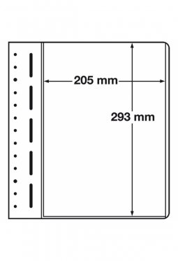 LEUCHTTURM LB Blankoblätter, 1er Einteilung, 205x293 mm
