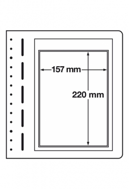 LEUCHTTURM LB Blankoblätter, 1er Einteilung, für ETBs