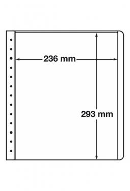 LEUCHTTURM LB Blankoblätter, 1er Einteilung, 236x293 mm