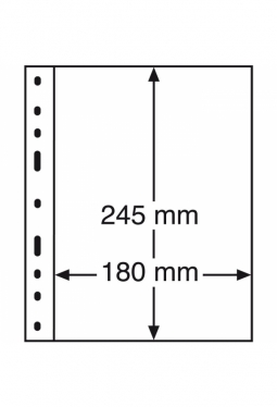 Kunststoffhüllen OPTIMA, 1er Einteilung, 10er Pack