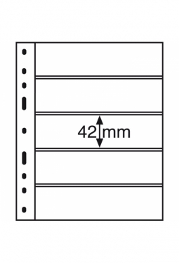 Kunststoffhüllen OPTIMA, 5er Einteilung, 10er Pack