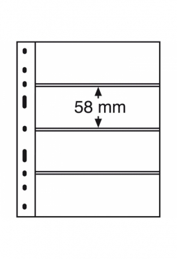 Kunststoffhüllen OPTIMA, 4er Einteilung, 10er Pack